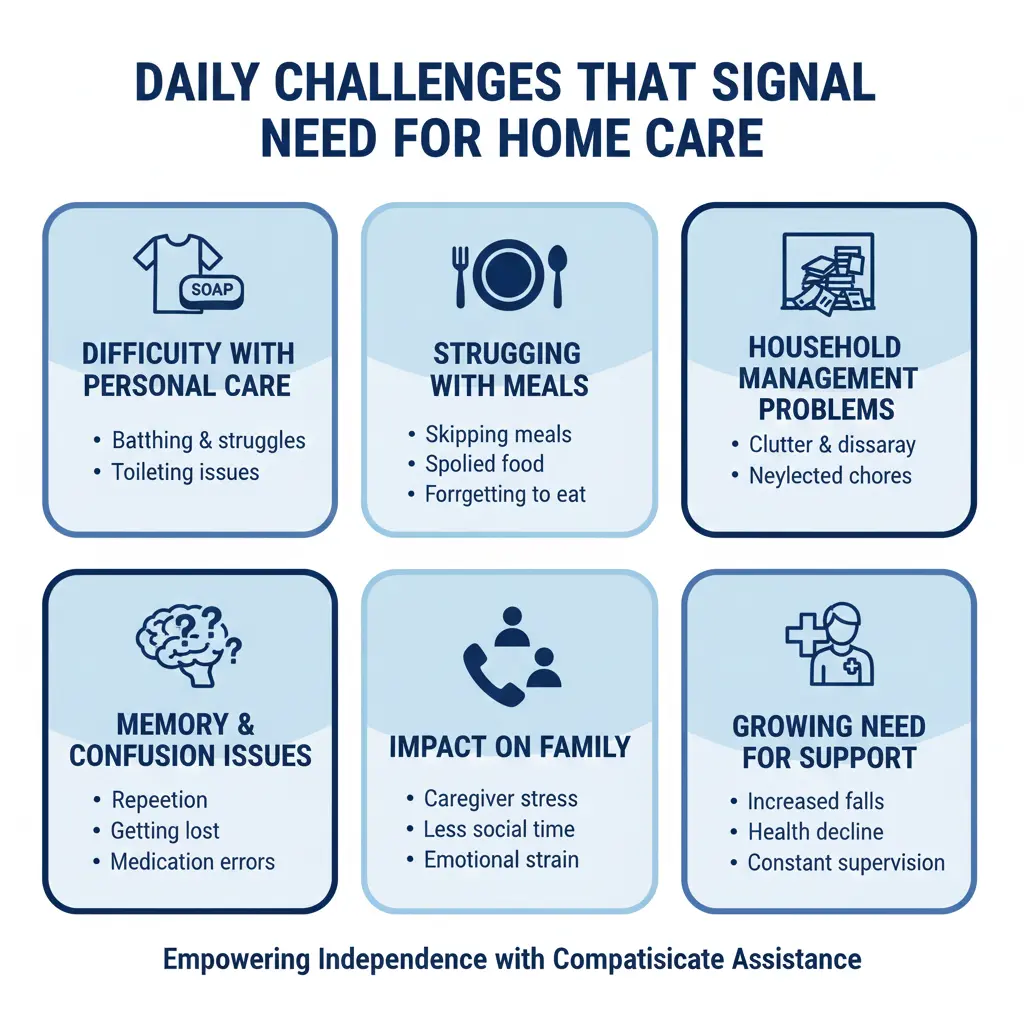 Daily Challenges That Signal Need For Home Care