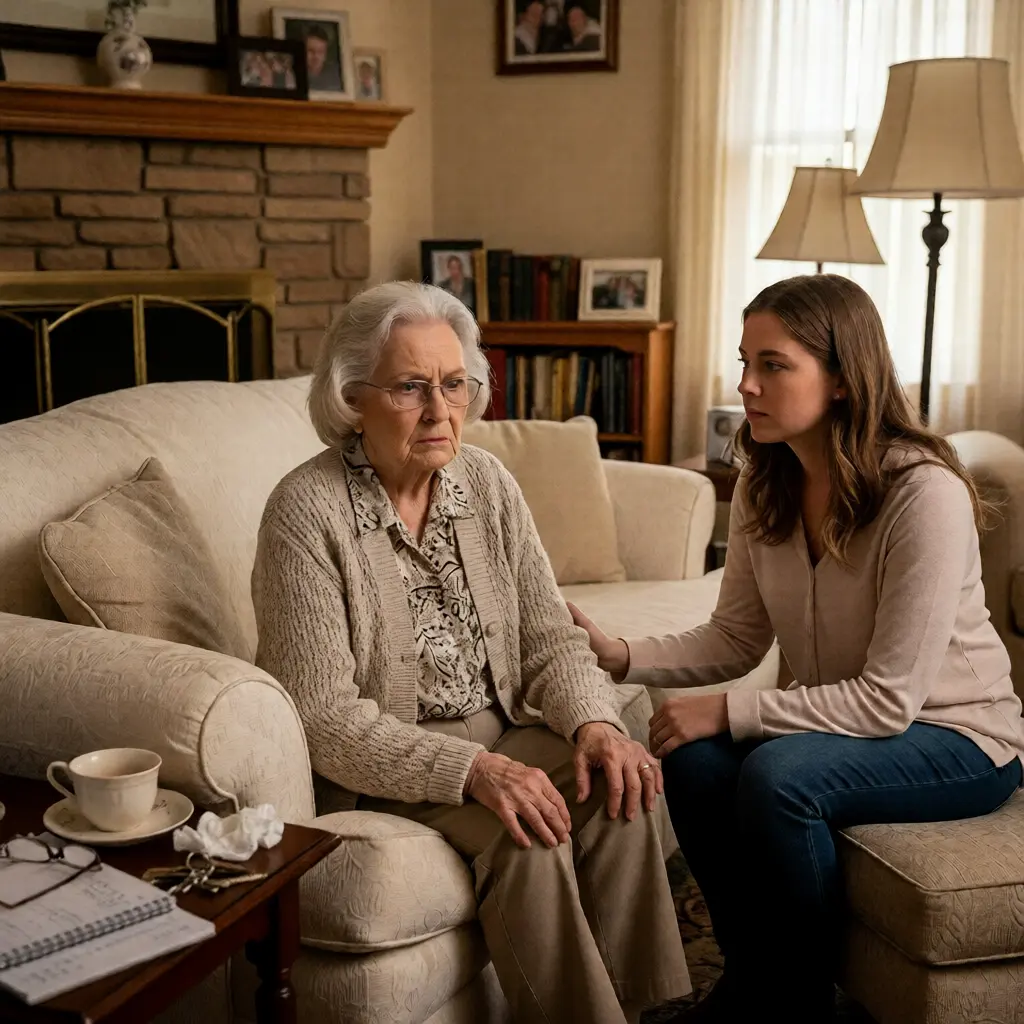 Family noticing warning signs that a loved one needs dementia home health care in IL.